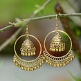 thumbnail image 6 of Stebcece Ethnic Style Jhumka Indian Dangle Earring Jewelry Bells Tassel Drop Earring Gift, 6 of 11