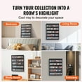 thumbnail image 6 of KFFKFF 35-Slot Collectible Card Showcase, 24.3x30.5x2.1 inches, Trading Card Wall Display Cabinet, 98% UV Resistant  PC Plate, Secure Lock for Sports Memorabilia, 6 of 7