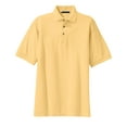 thumbnail image 5 of Port Authority Men's Pique Knit Polo 6XL Yellow, 5 of 6