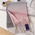 thumbnail image 4 of Bufanda de lana de pashmina con diseño de invierno 100 % cachemira para mujer, chales y envolturas gruesos y cálidos, bufanda con borlas para mujer, 4 of 4