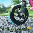 thumbnail image 6 of Zupapa Upgraded Electric Scooter with Removable Seat for Kids Ages 6-12, Ride on UL Certified Motorized Scooters, 60 Mins Ultra-long Battery Life, Up to 10MPH and 155LBS Max Load, Pink, 6 of 11
