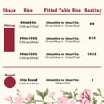 thumbnail image 4 of Pink Roses Tablecloth, Rosette Tablecover,Wrinkle Resistant and Washable Perfect for Kitchen,Dining Room,Outdoor,Picnic,Patio,Party,Round60x60 inch, 4 of 4