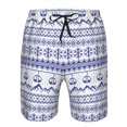 thumbnail image 3 of Fuzoiu Abstract Gondola Snowflake Print Men's Beach Shorts,Men's Swim Trunks,Quick Dry Board Shorts with Pockets,Men's Bathing Suits for Surfing, Running, and Casual Wear-Medium, 3 of 6
