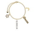 thumbnail image 2 of Delight Jewelry Silvertone Believe Faith Prayer Hope Bar Goldtone Dream Big Charm Bracelet, 7.5+2" Extender, 2 of 4