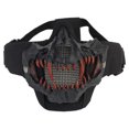 thumbnail image 1 of Máscara Media Cara Malla Colmillos Terror Calavera Ajustable para Accesorios Paintball, 1 of 9