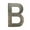 Antique Pewter, variant on Architectural Mailboxes 3582SN-B 4 in. Brass Floating House Letter B, Satin Nickel