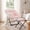 Pink, variant on SAETSFEG Folding Saucer Chair with Ottoman, Comfy Lounge Chair for Adults, Faux Fur Moon Accent Chair for Bedroom Living Room Dorm, Lightgrey