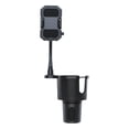 thumbnail image 1 of Soporte genérico para teléfono con portavasos para automóvil 2 en 1 para teléfono de 4 a 7 pulgadas con rotación de 360 degree, soporte resistente para telé, 1 of 9