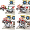 thumbnail image 3 of Laser Pegs Building Blocks Playset, Monster Rally Collection: Rally Garage, 3 of 9