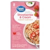 Great Value Strawberries & Cream Flavored Instant Oatmeal, Whole Grain, 1.05 oz, 8 Count
