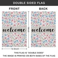 thumbnail image 4 of Spring Summer Multicolored Flower Leaves Garden Flag 12.5x18 Inch Double Side for Outdoor Courtyard Garden Decor Flowers Welcome Holiday Flag for Outside Decoration, 4 of 4