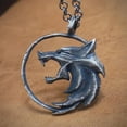 thumbnail image 4 of Witcher Medallion Necklace Witcher Necklace Wolf Necklaces for Men Medallion Pendant Necklaces Geralt Witcher Costume Jewelry for Men, 4 of 6