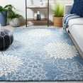 thumbnail image 2 of SAFAVIEH Jardin Clara Floral Wool Area Rug, Blue/Ivory, 8' x 10', 2 of 8
