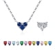thumbnail image 1 of Heshpaws 925 collar en forma de corazón de plata esterlina, collar colgante de plata esterlina de Zirconia 5a de doble cara, regalo de Navidad para el aniversario de la mujer, con caja de regalo, 1 of 1