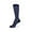MA110-White Smaller Polka Dots on Navy, variant on shades of NAVY Men's Groomsmen's Dress Socks (MIDNIGHT)