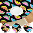 thumbnail image 2 of Round Picnic Table Cloth 100% Waterproof & Oil Proof, Elastic Fitted Table Cover for 36"-44" Round Tables, for Dining, Camping, Outdoor, 2 of 5
