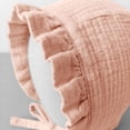 thumbnail image 6 of Baby Sun Hat Kids Boys Girls Cotton Bucket Hat with Short Brim Adjustable Chin Strap Summer Hat for Toddler 0-3 Years, 6 of 6