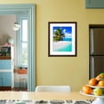 thumbnail image 5 of Tropical Villa and Palm Tree next to Amazing Blue Lagoon, Framed Art Print Wall Art by Martin Valigursky Sold by Art.Com, 5 of 6