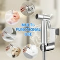 thumbnail image 4 of NEWEEN Handheld Bidet Sprayer for Toilet, Brushed Nickel Bidet Attachment for Toilet Adjustable Water Pressure Control with Bidet Hose for Feminine Wash Baby Diaper Cloth, 4 of 8