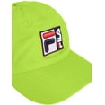 thumbnail image 2 of Fila Heritage Neon Grid Tech 6-Panel Slouch Adjustable Snapback Hat Neon Green, 2 of 5