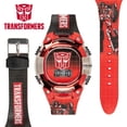 thumbnail image 2 of Reloj infantil Transformers – Pantalla LCD, bisel metálico, correa cómoda ajustable, lata coleccionable – Perfecto para niños y niñas, 2 of 5