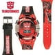 thumbnail image 2 of Reloj infantil Transformers – Pantalla LCD, bisel metálico, correa cómoda ajustable, lata coleccionable – Perfecto para niños y niñas, 2 of 5