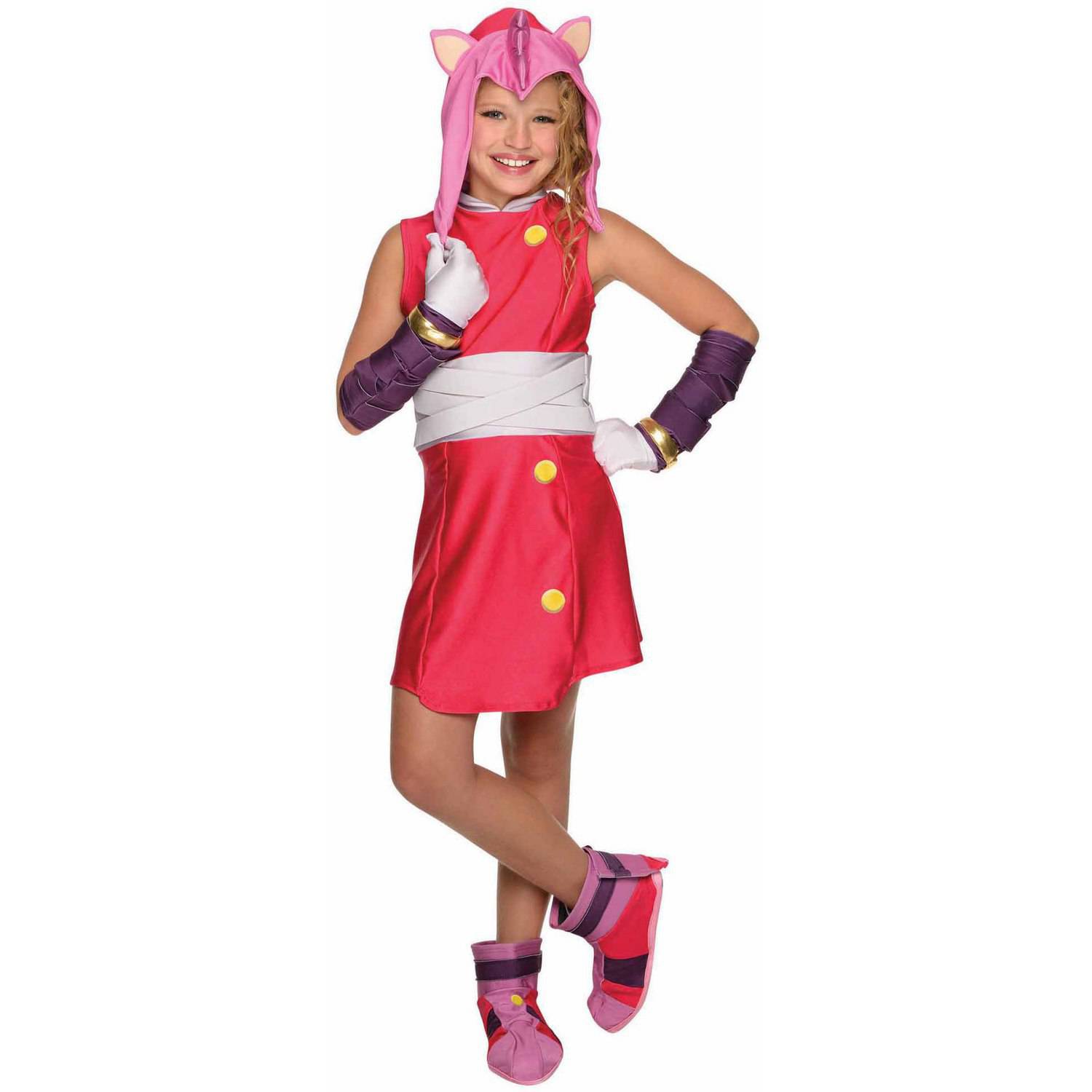 Amy Rose Costume Sonic Dress,This super fun all knit dress is perfect for y...