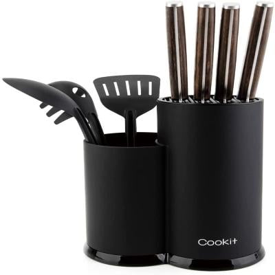 

Knife holder Cookit kitchen universal knife holder without knife removable knife holder with scissor slot space-saving multifunctional knife organizer