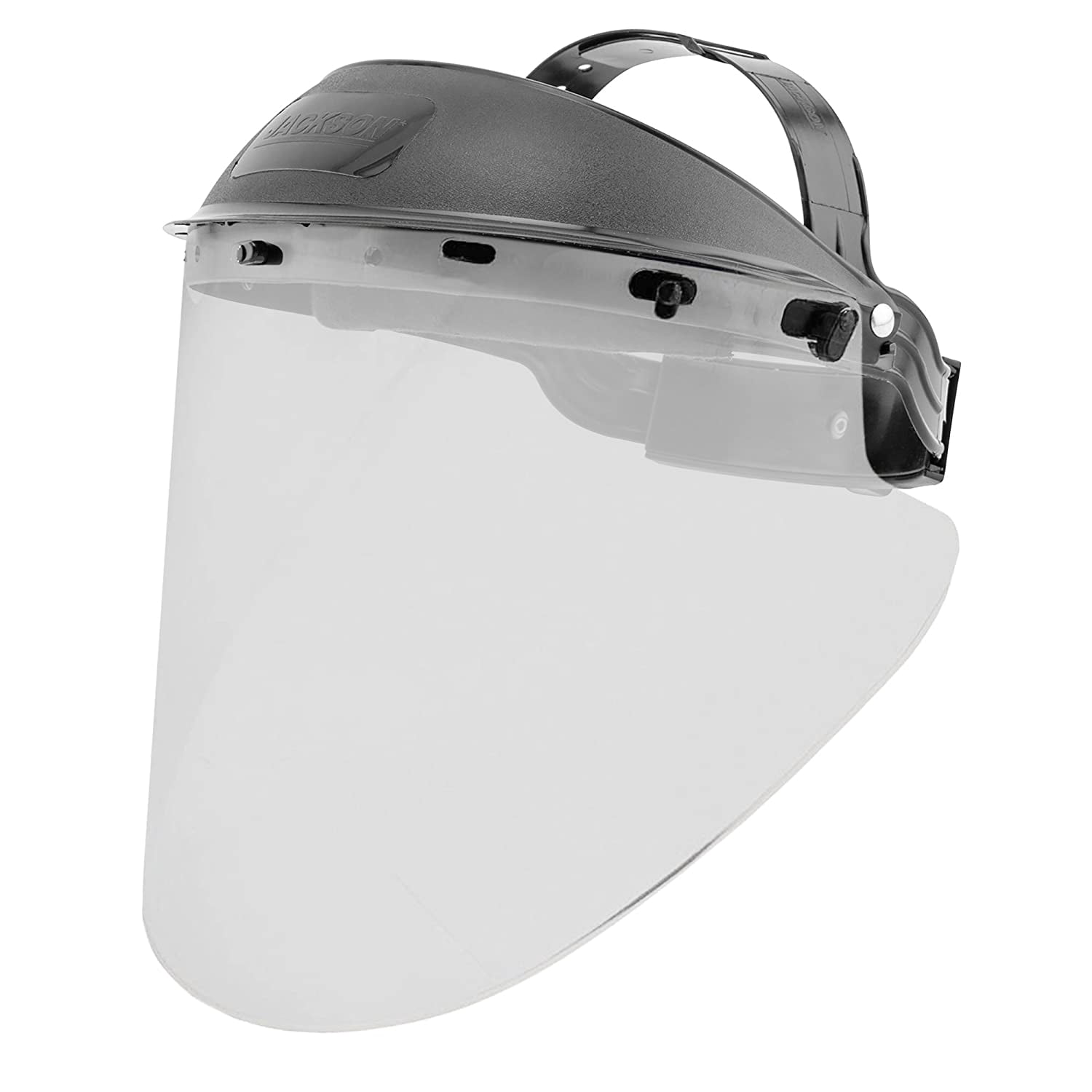 Jackson Safety Headgear KDG10 K-Facesaver (29051), Bulk Pack, Ratchet Suspension, for 12” or 15.5” Face Shields, Cushioned Sweatband, Black, 60 Units / Case