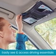 thumbnail image 3 of Organizador para Visera de Coche High Road con Bolsillos con Cierre para Gafas de Sol, 3 of 7