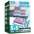 thumbnail image 1 of Bolsas de almacenamiento al vacío HIBAG 5 Jumbo y 5 grandes para ropa, 1 of 7
