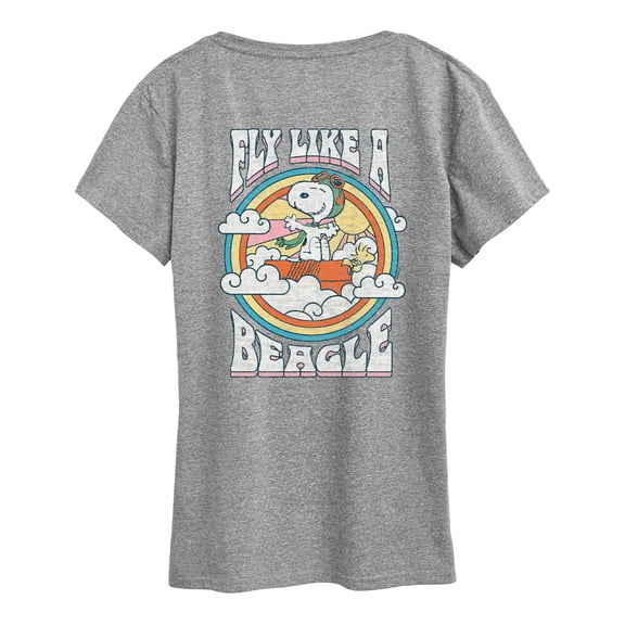 Peanuts - Fly Like a Beagle - Women's Short Sleeve Graphic T-Shirt
