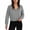 Gray, variant on Womens Sweatshirts Half Zip Pullover Drawstring Waist Sweaters Quarter Zipper Hoodies 2026 Spring Fashion Clothes Purple XXL