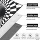 thumbnail image 4 of Optical Illusion Rug 3d Stereo Checkered Vortex Optical Illusions Rug Funny Sensation Of Falling Black White Non-slip Plaid Hole Area Rug For Dining, 4 of 4