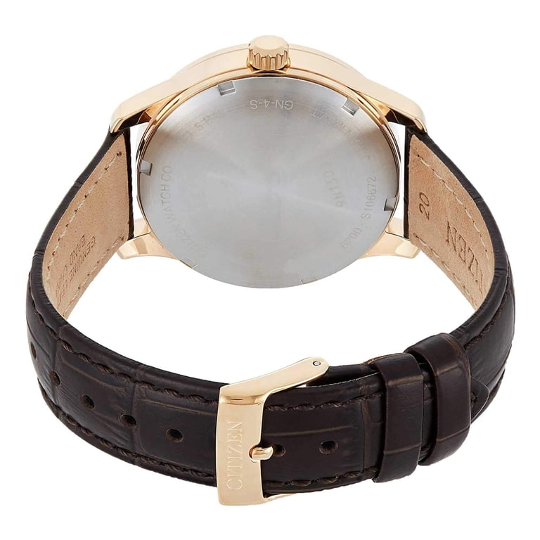 Citizen Men's NH8353-00H Gold Leather Automatic Dress Watch
