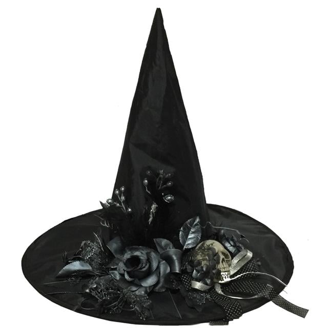 Witch Hat with Bone Skull Costume Images Witch Hat with Bone Skull Costume
