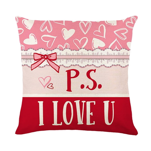 Funda de almohada con estampado irlandés para San Valentín, cojín decorativo para sofá, cojín para asiento.