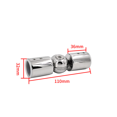thumbnail image 2 of 2pcs Corner Curtain Rod Connector Curtain Rod Elbow Curtain Rod Joint，black，11*3.2cm, 2 of 3