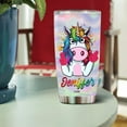thumbnail image 4 of Personalized Unicorn Tumbler Gifts for Women Travel Cup Coffee Mug Insulated Stainless Steel 20oz With Lid Water Bottle Gift for Girls Kids Daughter Unicorn Lovers, 4 of 7