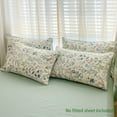 thumbnail image 3 of YELEE Bed Flats Sheet Sets 3pcs Luxurious Floral Print Comforter Cover and Fragrant Grass Microfiber Pillowcases, 3 of 5