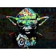 thumbnail image 4 of Stephen Chambers 24x19 Black Ornate Wood Framed With Double Matting Wall Art Titled - Dj Yoda, 4 of 6