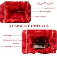 thumbnail image 4 of LinYooLi Women Floral Clutch Purses Satin Flower Evening Bag Party Prom Handbags, 4 of 6