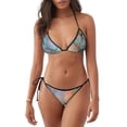 thumbnail image 1 of Fotbe Pastel Abstract Fluid Art Traje de Baño para Mujer de Dos Piezas – Bikini Sexy de Tirantes Tipo Halter con Diseño Triangular, 1 of 6