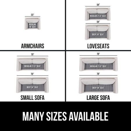GORILLA GRIP Heavy Duty Couch Cushion Support Board to Fix Sagging Sofas, 24 x 78 Wide Oversized Sofa, Plywood Boards Add Strong Seat Supports, Stay in Place Replacement Stuffing Under Couches Gray