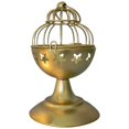 thumbnail image 4 of Candelero de Jaula de Pájaros de 2 Piezas, Soporte de lámpara de Té Dorado, Decorativo para Navidad Gloria Portavelas de jaula de pájaros, 4 of 9