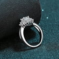 thumbnail image 4 of 0.8 Carat D Color VVS1 Moissanite Diamond Rings for Women, S925 Sterling Silver 18K Gold Plated Sunflower Engagement Rings for Women - Wedding Valentine's Day Birthday Gift with Certificate, 4 of 10