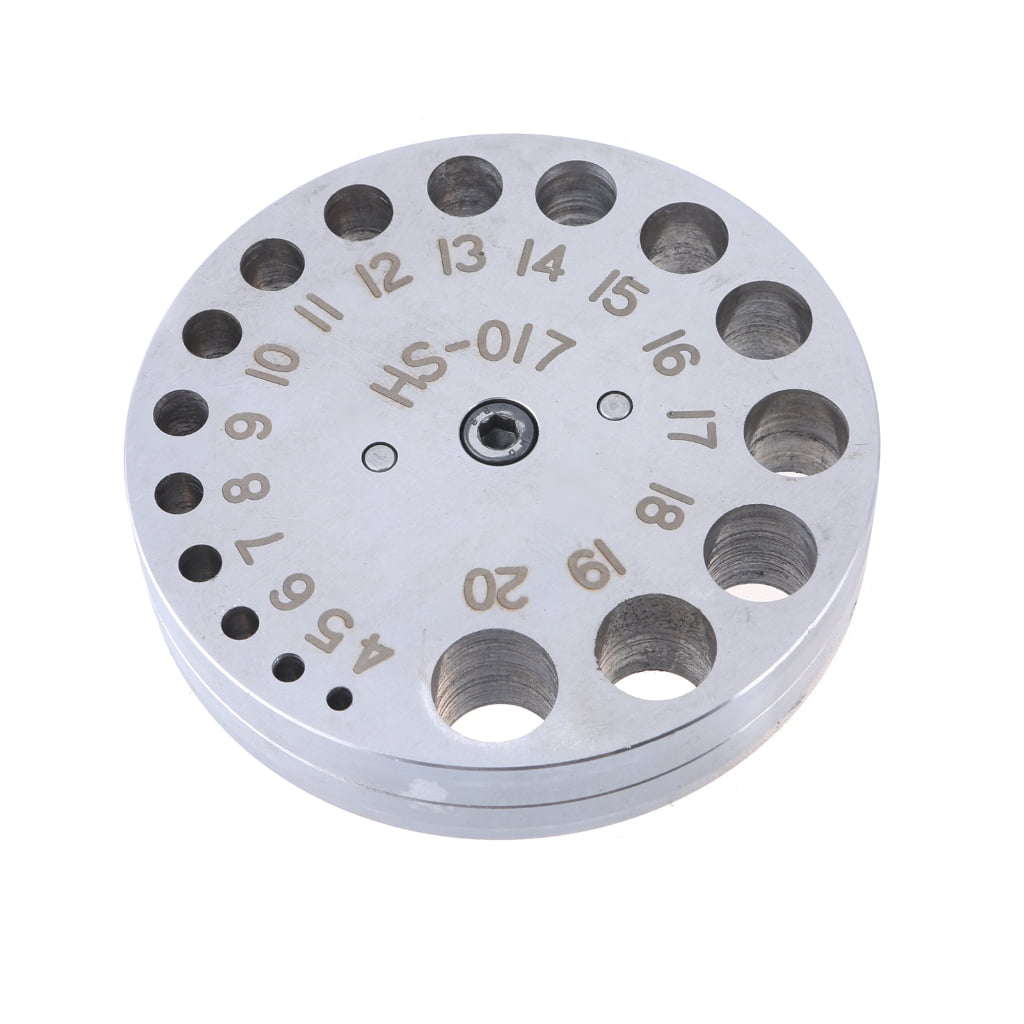 NEXAVKPR Professional Metal Hole Puncher with Adjustable Positions Jewelers Disc Cutter Punch Set Metal Circles Round Mold