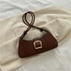 thumbnail image 2 of Bolsos de moda para mujer bolso de mano hebilla de cuero PU con cierre de cremallera, 2 of 9