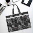 thumbnail image 6 of Pofeuu Rose Flowers Print Laptop Bag Carrying - Computer Bag Laptop Case Shoulder Slim Work Travel, 6 of 8