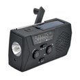 thumbnail image 1 of Radio de emergencia,Radio de manivela solar Radio de emergencia portátil,AM FM NOAA Radio meteorológica Linterna Banco de energía,Alarma Camping al aire libre Senderismo Pesca Negro, 1 of 8
